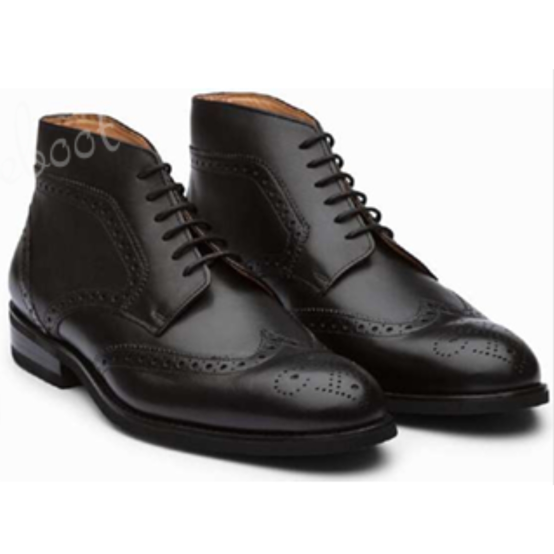 Leather Derby Boots Shoes